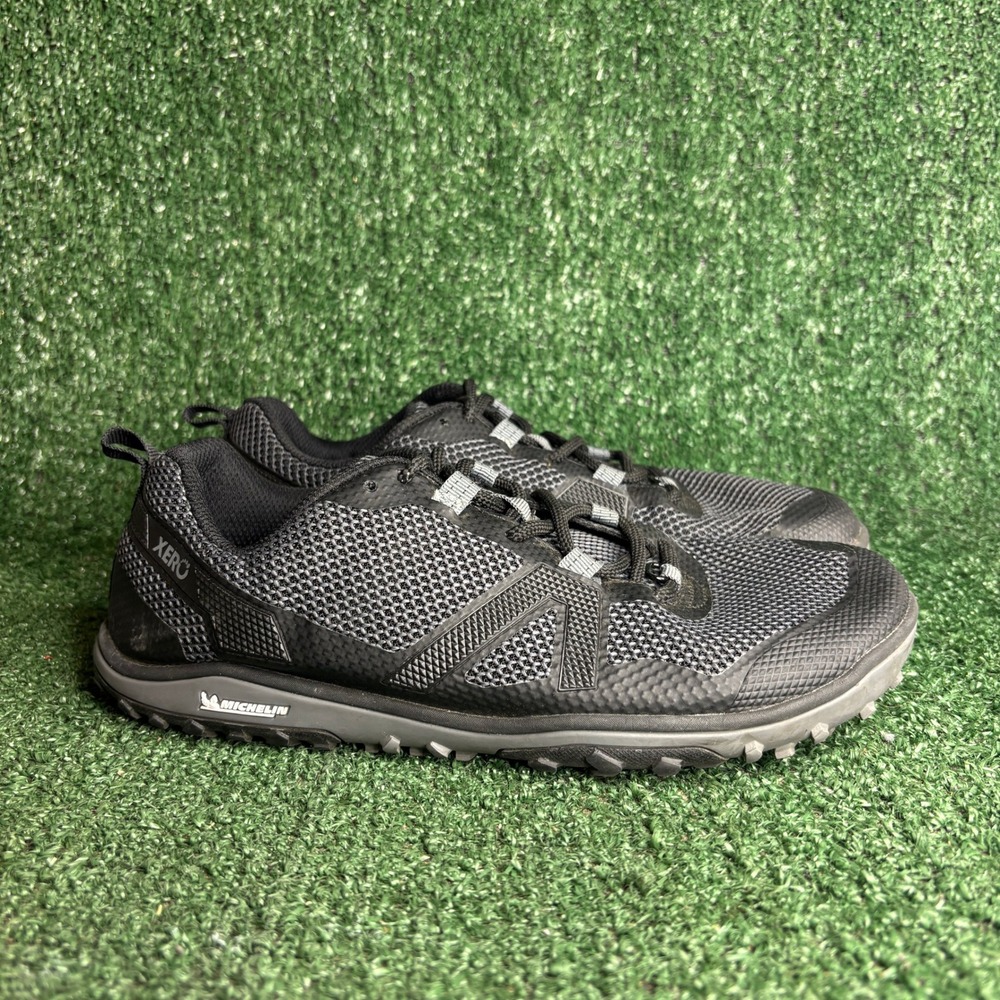 Xero Shoes Scrambler‎ Low Michelin Sole Barefoot Trail Runners Black Womens 9.5